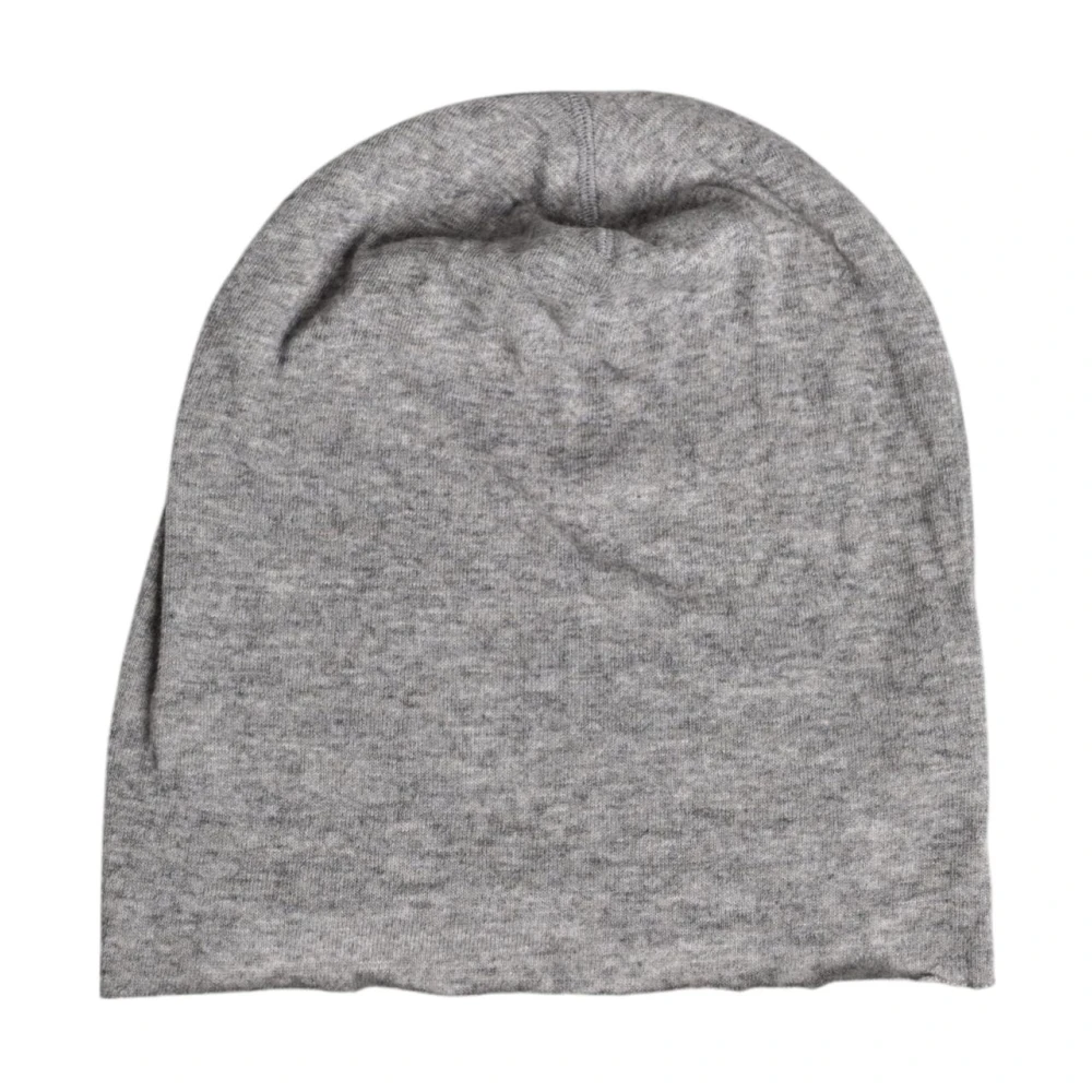 Dolce & Gabbana Men's Gray Luxurious Knitted Beanie Cap