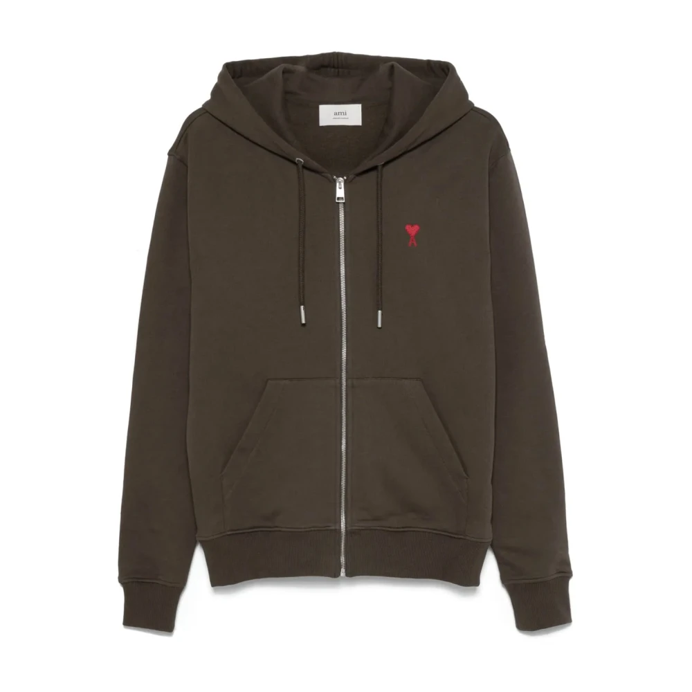 Sweatshirts & Hoodies > Zip-throughs - - Ami Paris - Modalova