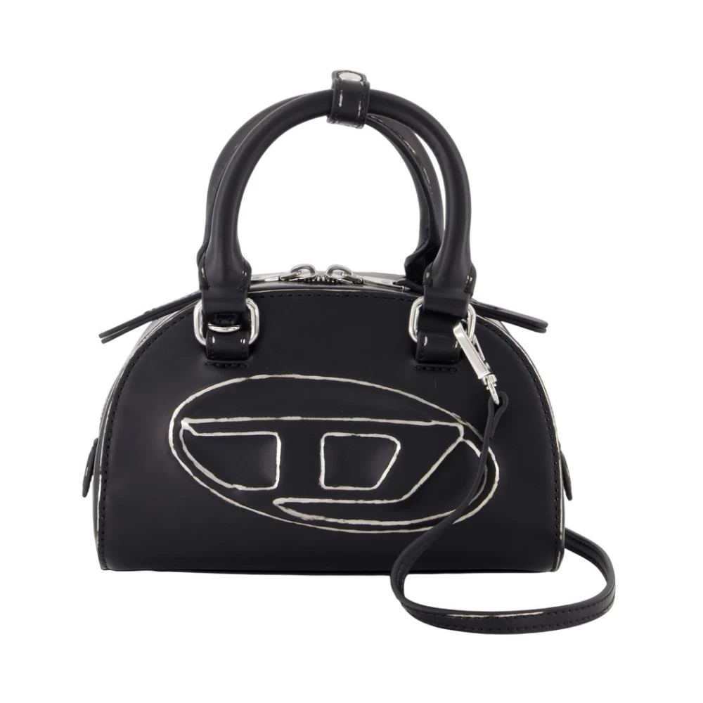 Diesel Women's Black Dome Purse With Two Handles