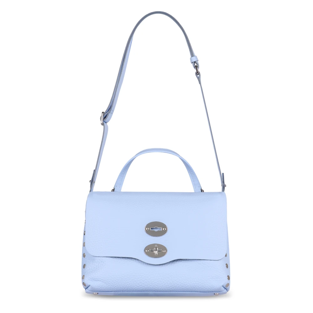 Zanellato Gestikte Leren Handtas Blue Dames