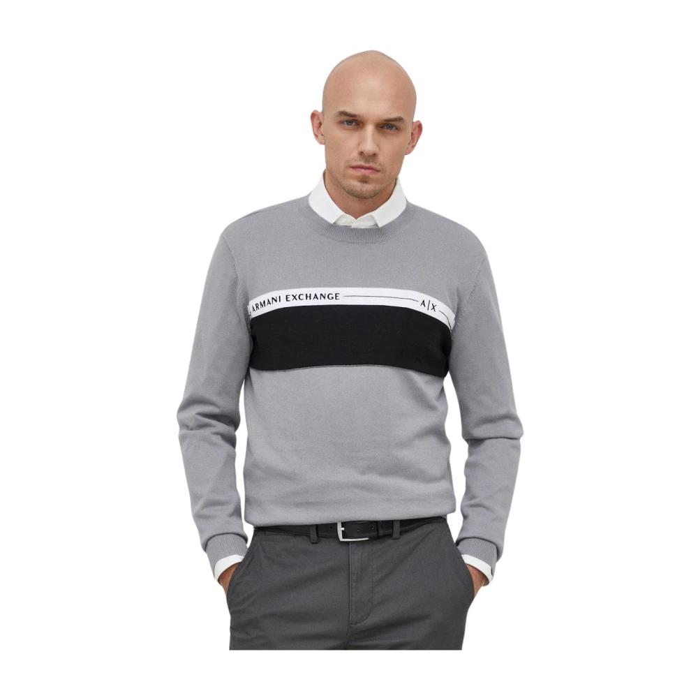 Armani Exchange Herren Grau Er Pullover Maglia Stil