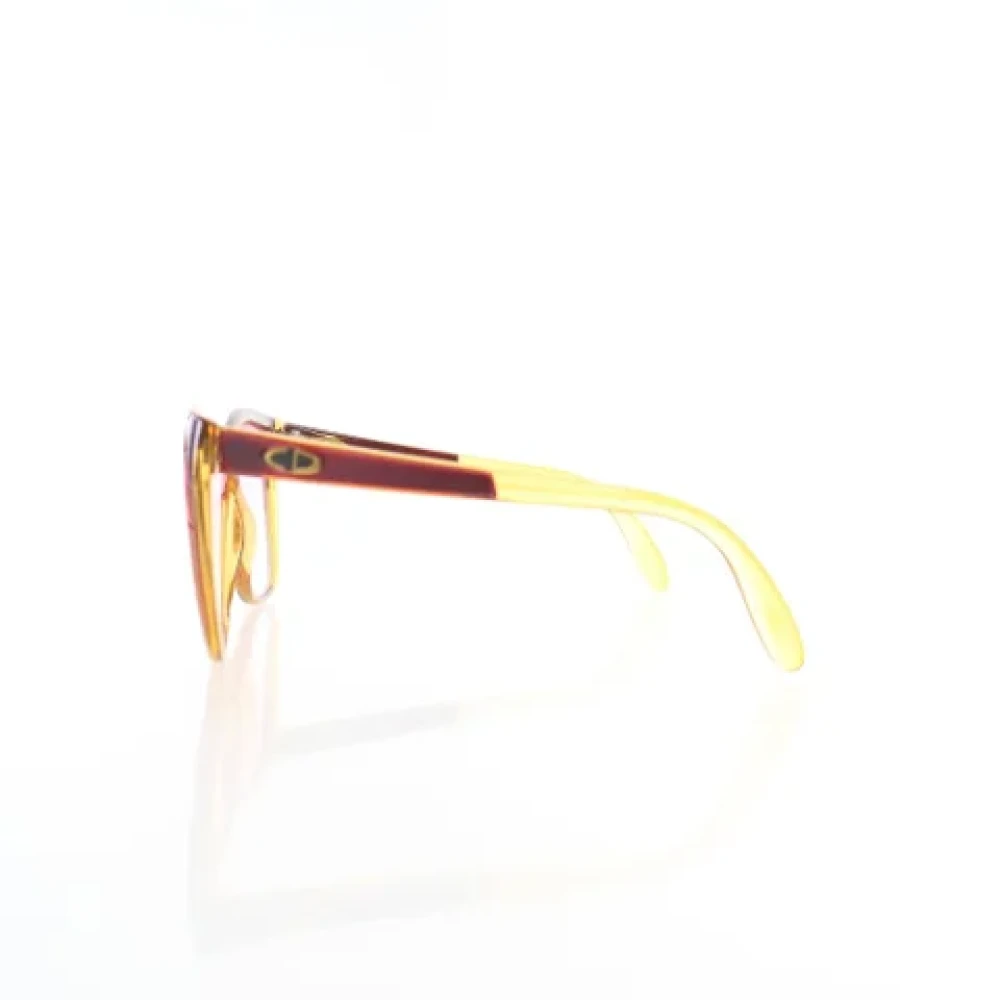 Dior Vintage Pre-owned Plastic sunglasses Orange Dames