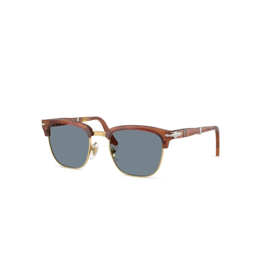 Persol Unisex Brown/Blue Po3375s 96/56 Sunglasses Acetate Squared Normal - Image 4