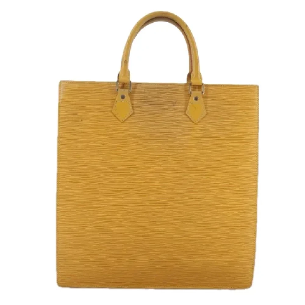 Louis Vuitton Vintage Pre-owned Leather handbags Yellow Dames