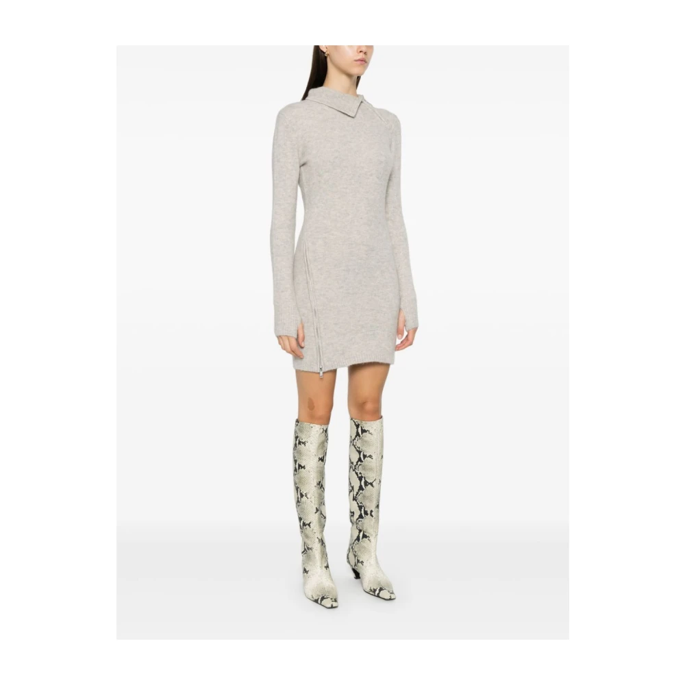 Isabel Marant Étoile Beige High Neck Dress Aw24 Beige Dames