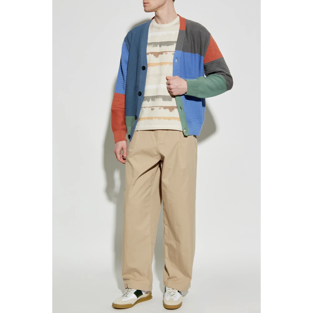 PS By Paul Smith Gestreept patroon T-shirt Beige Heren