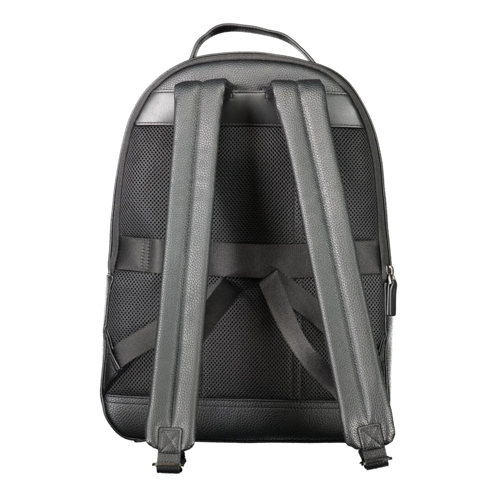Tommy Hilfiger Heren Rugzak Zwart Contrast Details Rits Black Heren