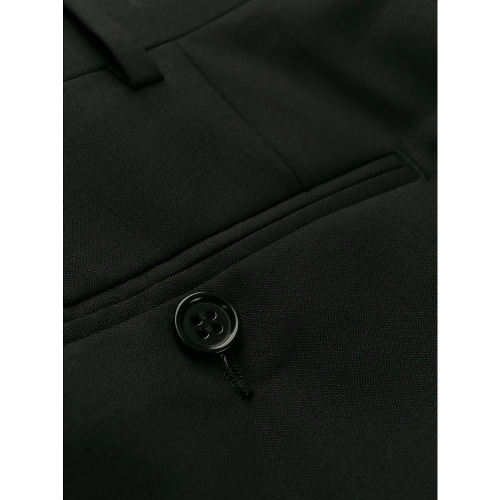 Canali Stretch-wollen broek Drop 6 Black Heren