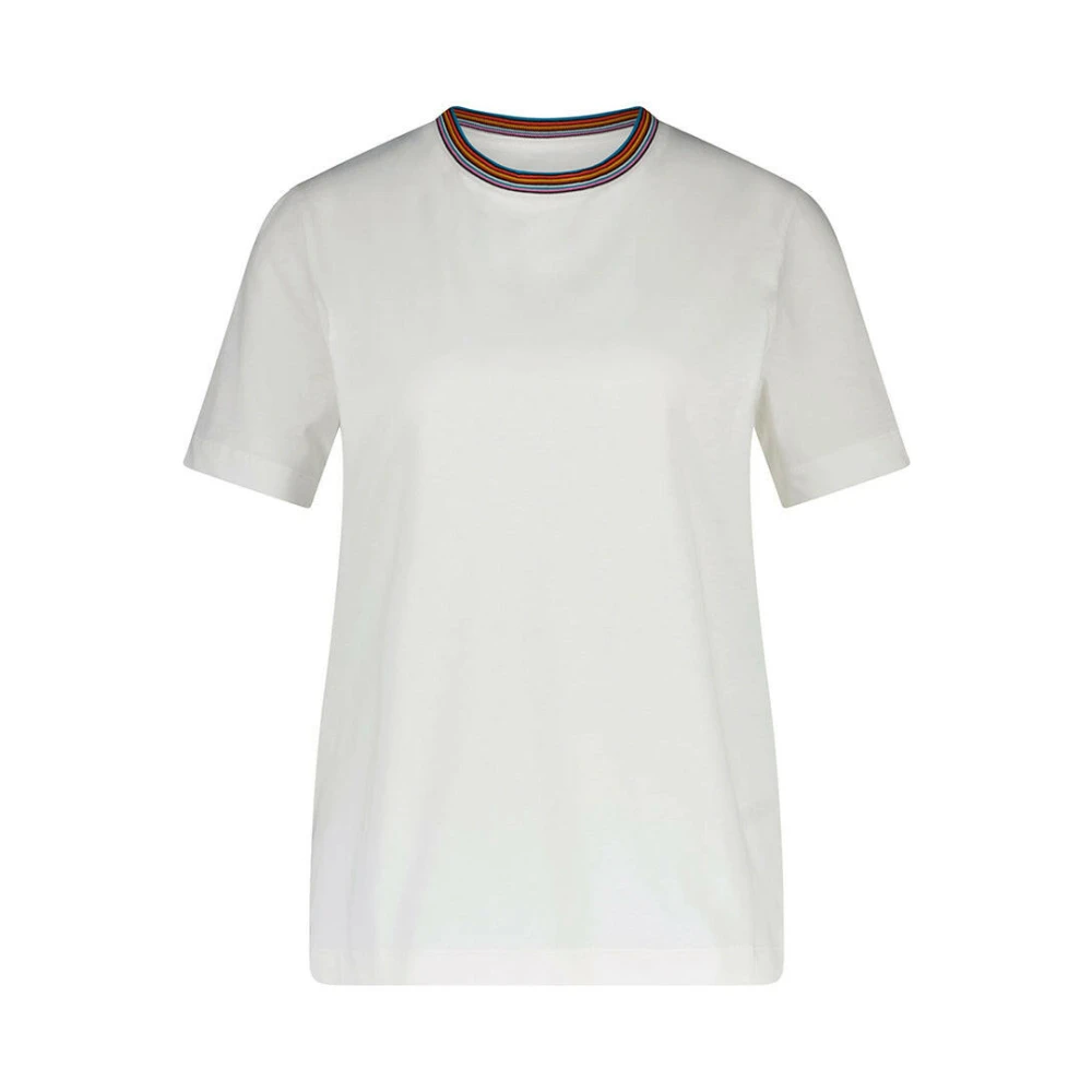 PS By Paul Smith Randig Logotyp T-shirt White, Herr