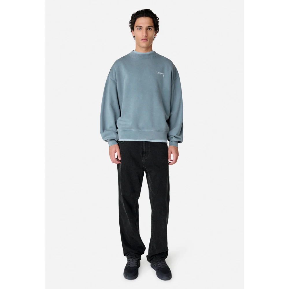 Axel Arigato Honor Washed Sweatshirt Blue Heren
