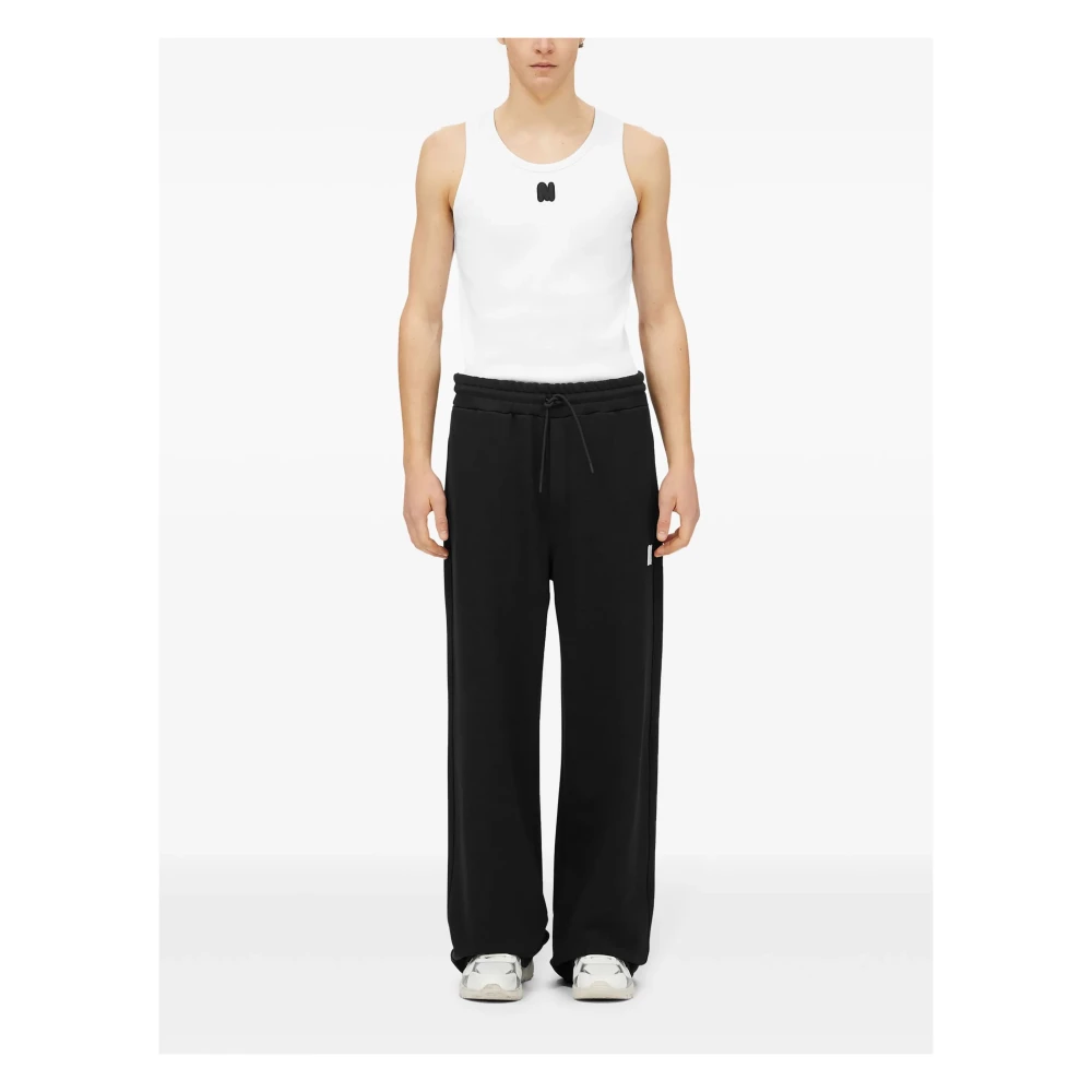 Msgm Zwarte Jogger Sweatpants Black Heren