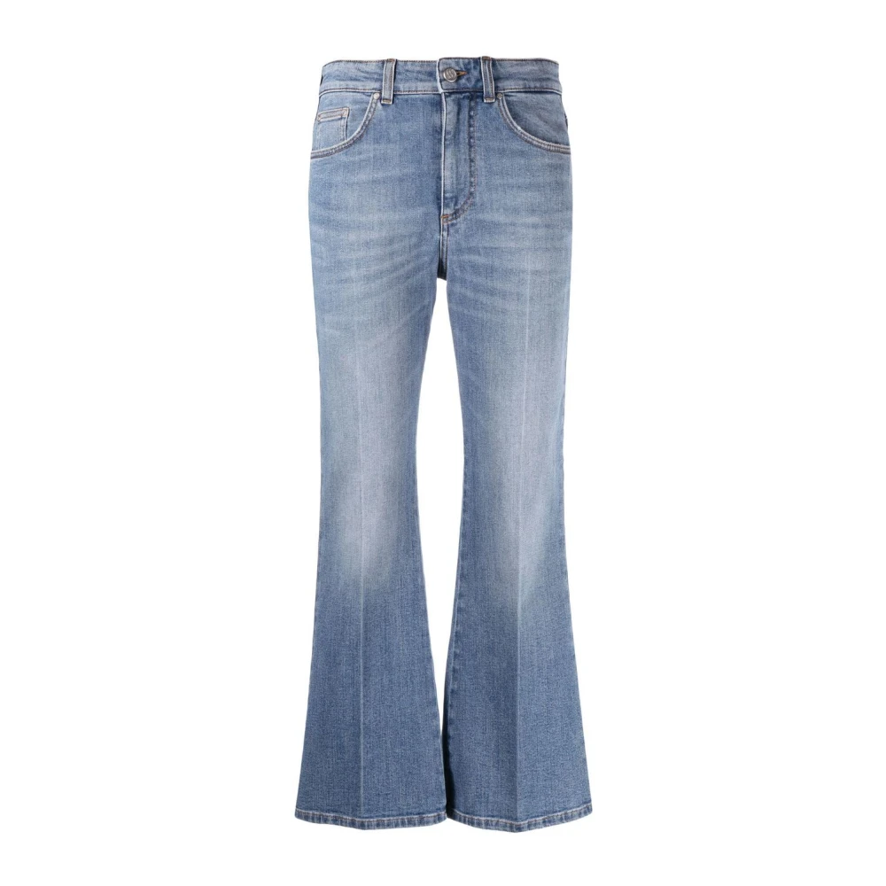 Stella McCartney Höga Flare Jeans Blue, Dam