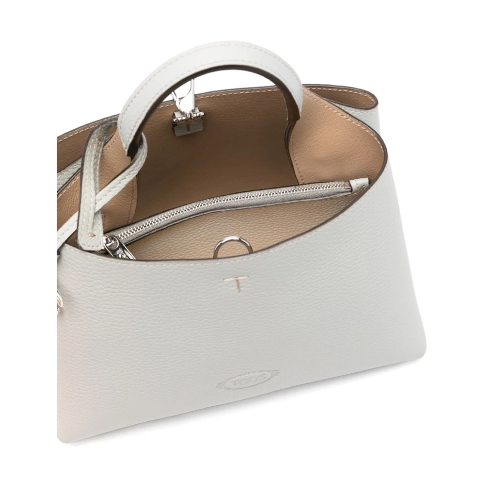 TOD'S Blauwe Kreeftklauw Top Handtas Gray Dames