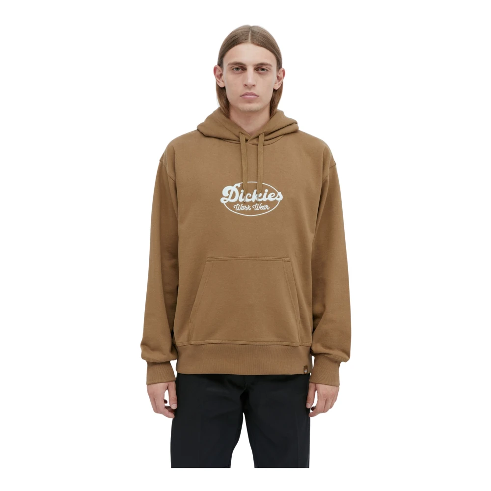Dickies Men's Brown Gridley Hooded Sweatshirt - Hoodies - L - Sweatshirts & Hoodies