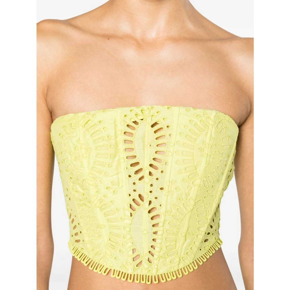 Charo Ruiz Ibiza Elegante Top voor Vrouwen Yellow Dames