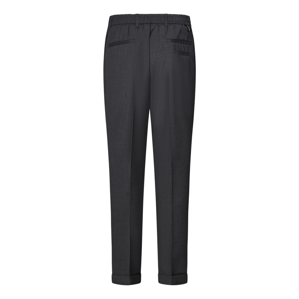 Low Brand Grijze Wollen Broek Comfort Stijl Gray Heren