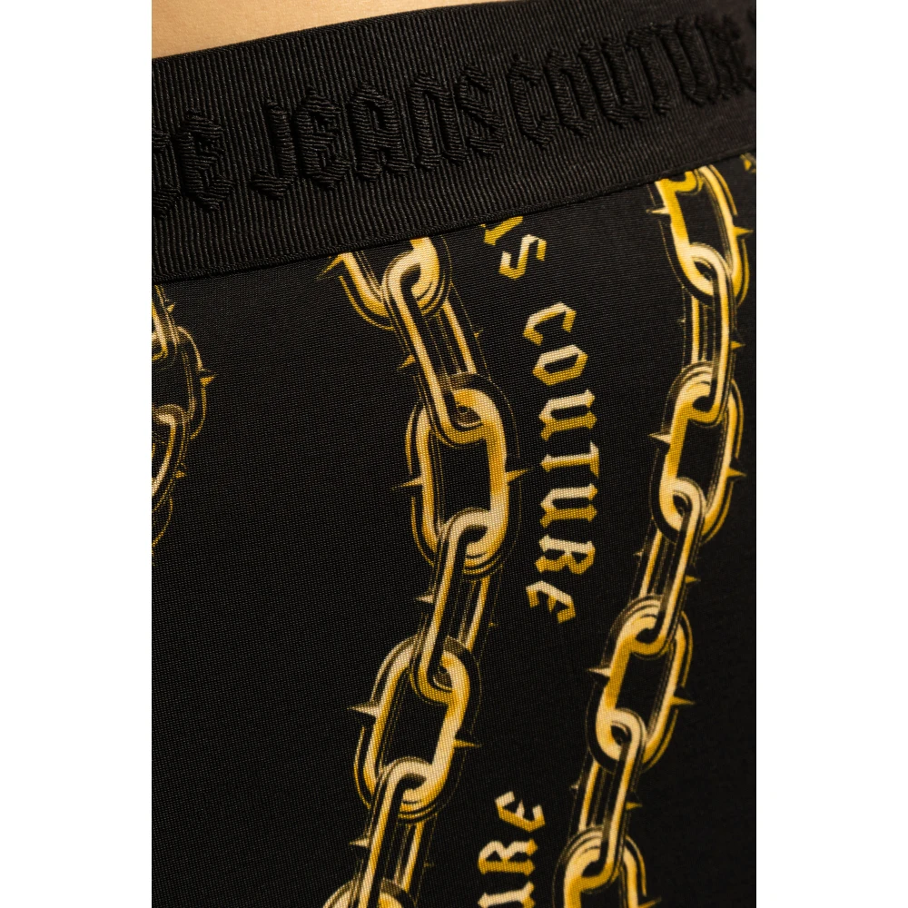 Versace Jeans Couture Rok met logo Black Dames
