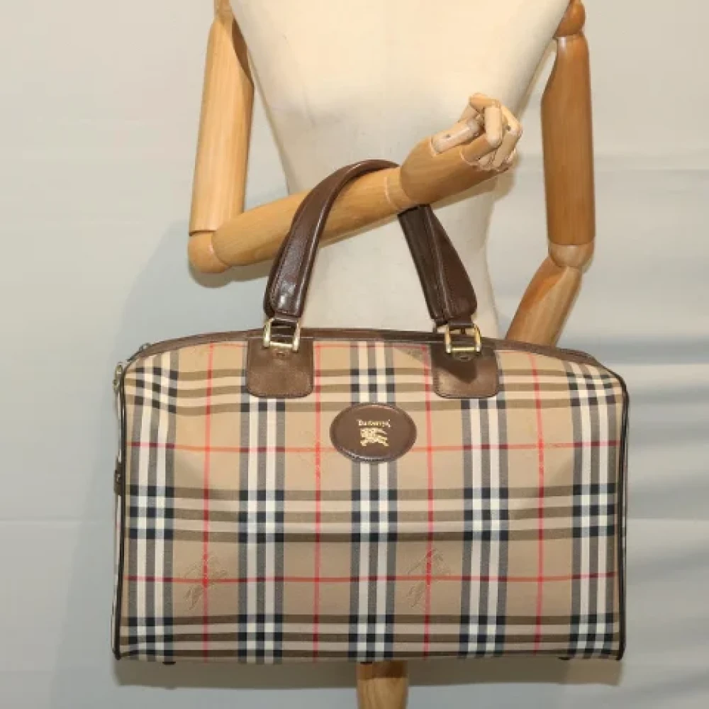 Burberry Vintage Pre-owned Canvas travel-bags Multicolor Dames