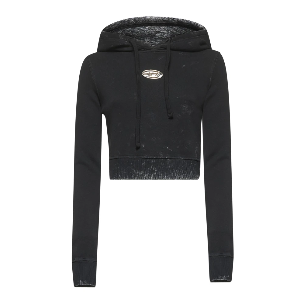 Diesel Donna Nero Felpe, S, New,