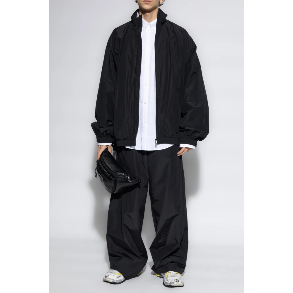 Balenciaga Nylonbroek met een losse pasvorm Black Heren