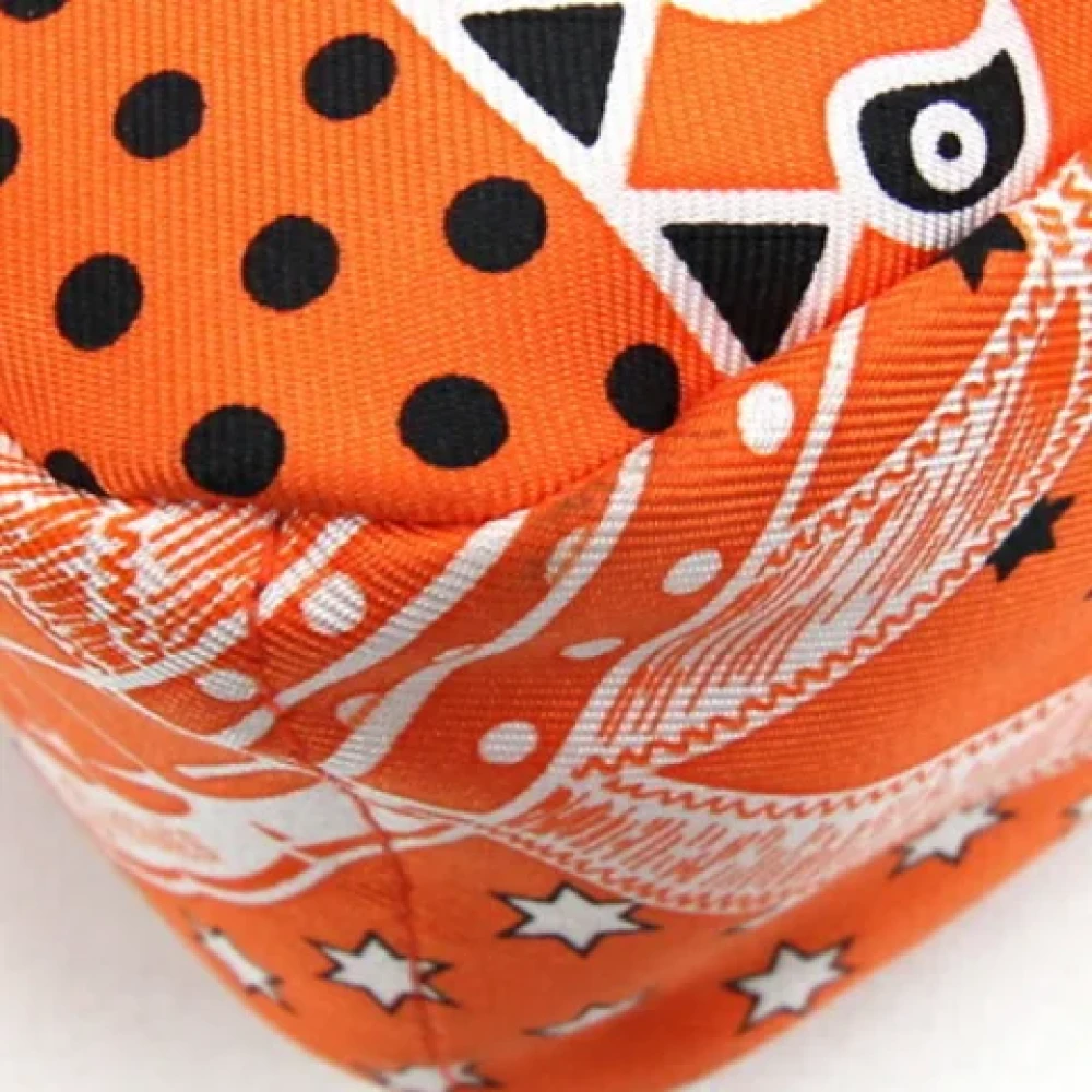 Hermès Vintage Pre-owned Silk clutches Orange Dames