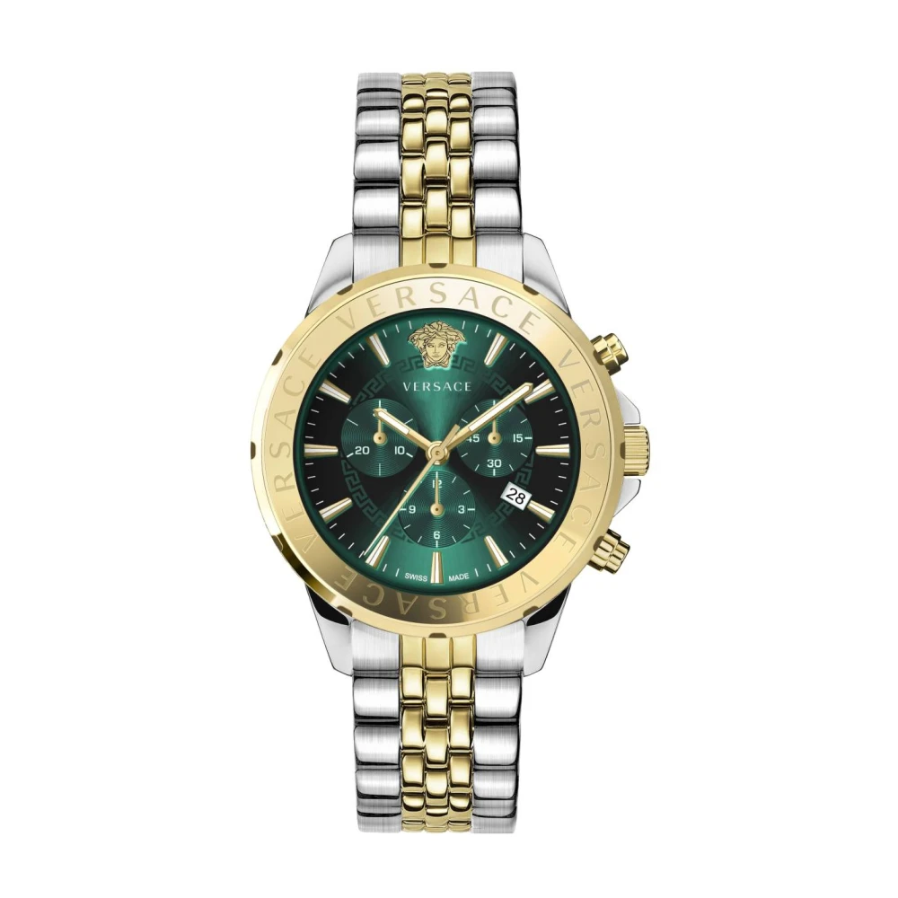 Versace Chronograph Signature 44Mm Vev6020 23 - Male - Watches - Yellow - One Size - Accessories - Image 3