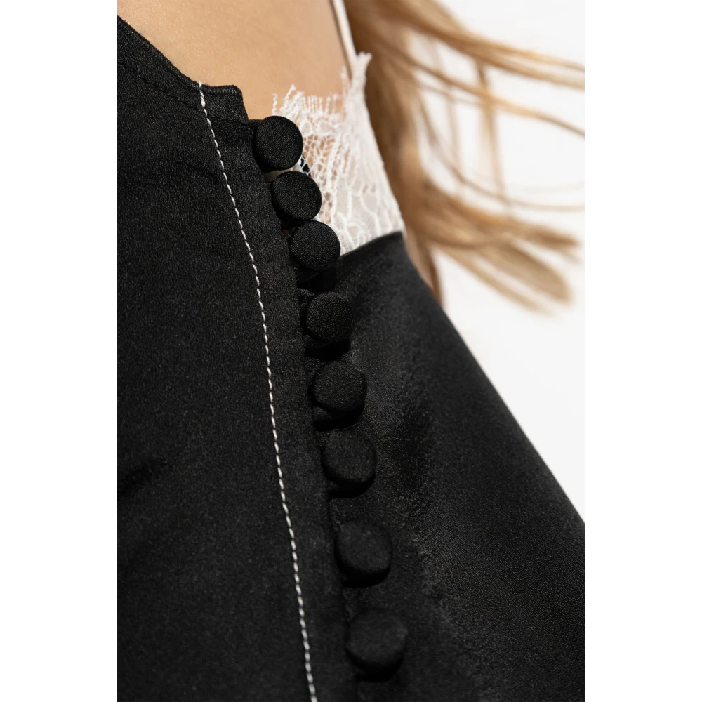 Victoria Beckham Lingerie-stijl top Black Dames