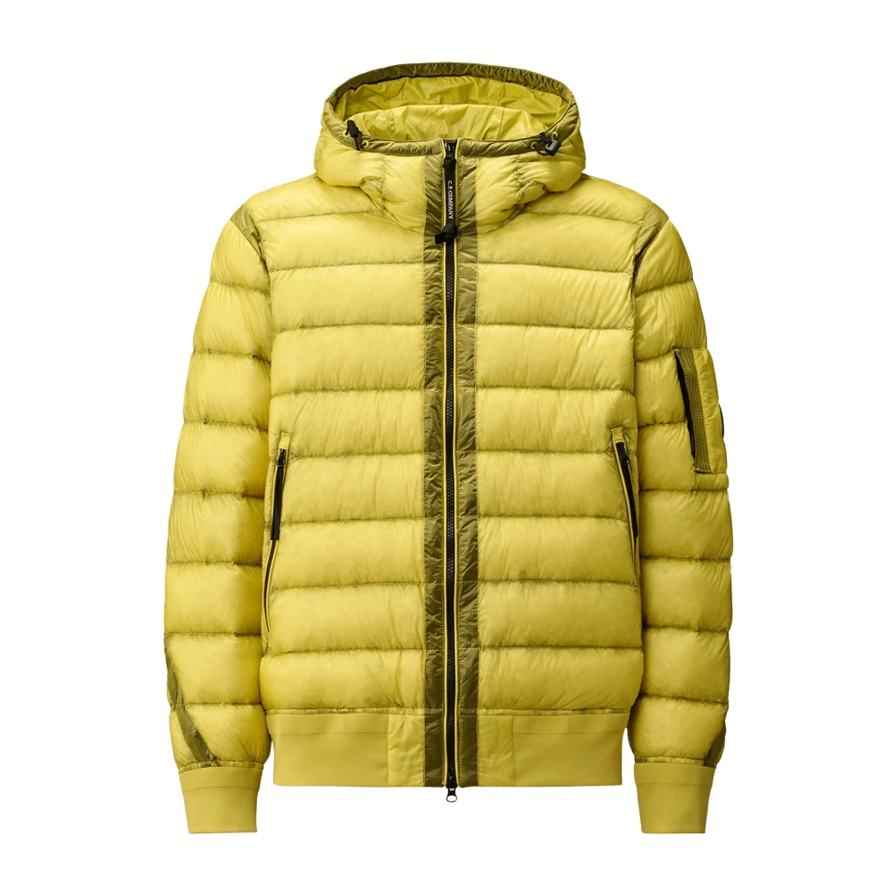 C.p. Company Men's Yellow D.d. Shell Hooded Down Jacket
