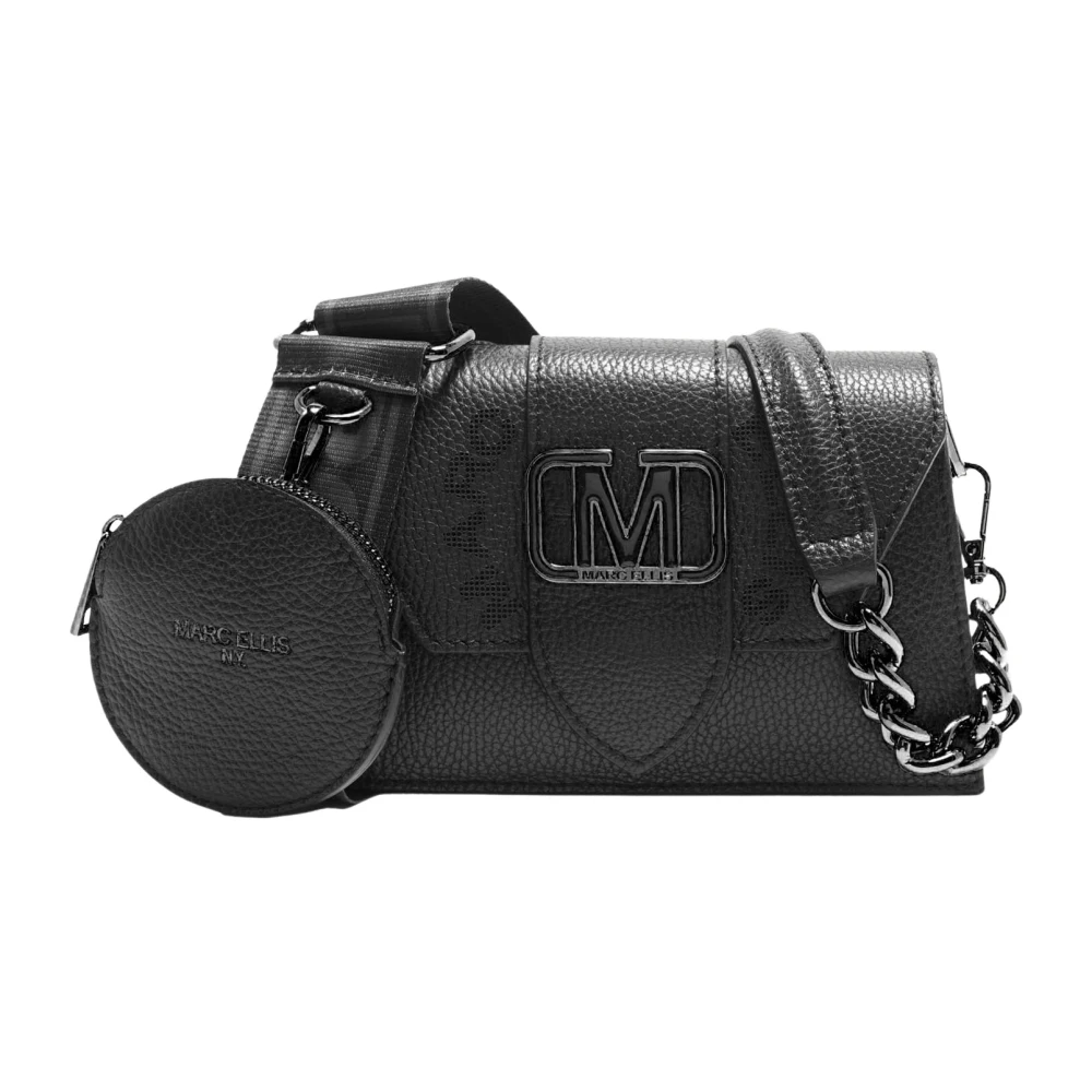 Marc Ellis Zwarte Kleine Schoudertas Nieuwe Kourtney Black Dames