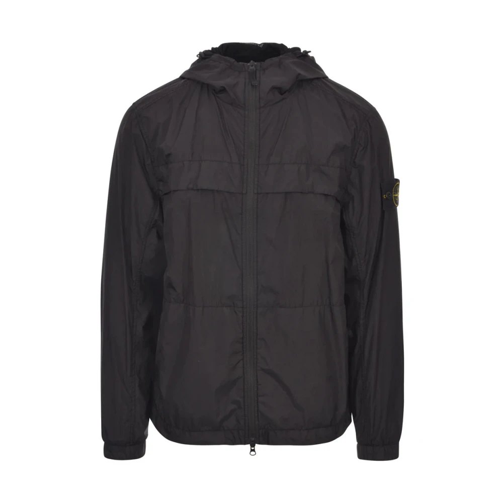 Stone Island Svart Giubbotto Jacka Urban Stil Black, Herr