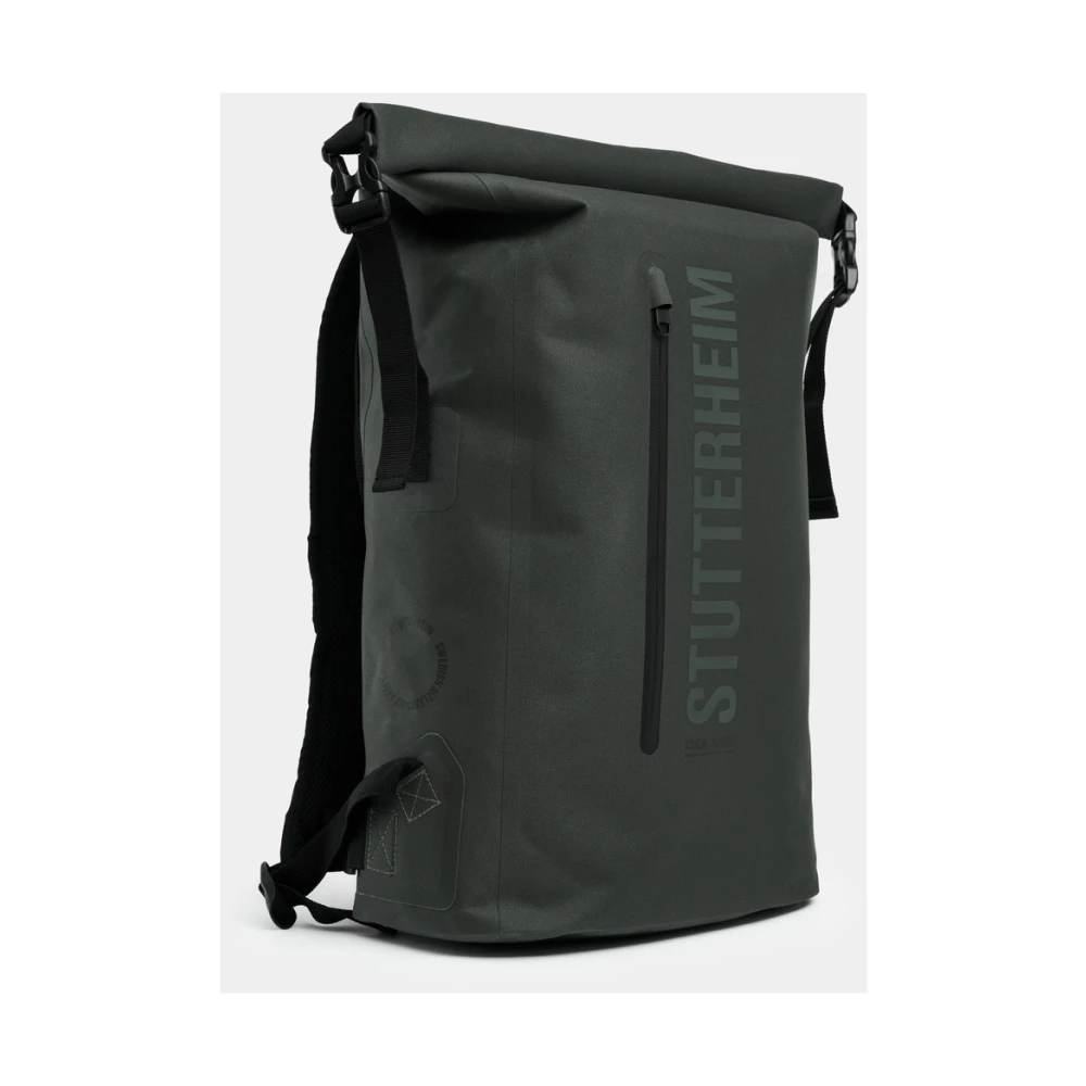 Stutterheim Waterdichte Rolltop Rugzak voor Dagelijkse Avonturen Green Unisex