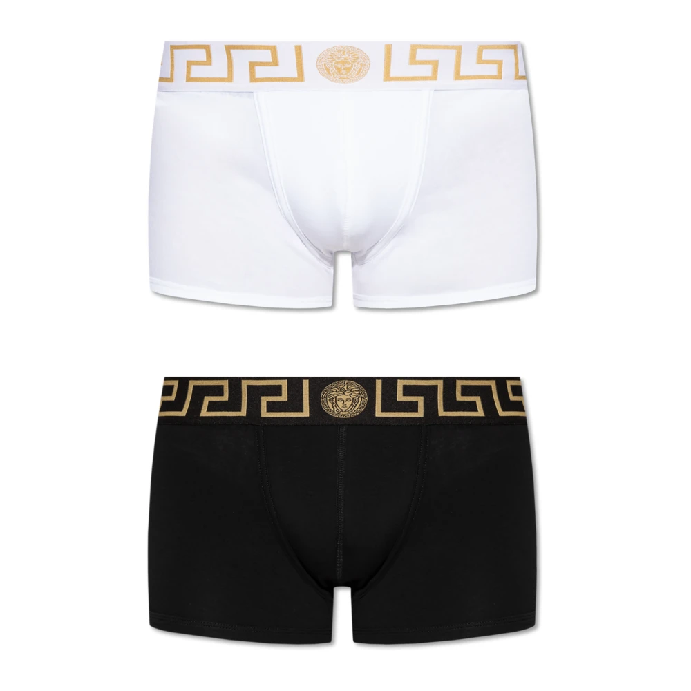 Versace Twee-pack boxershorts Black Heren