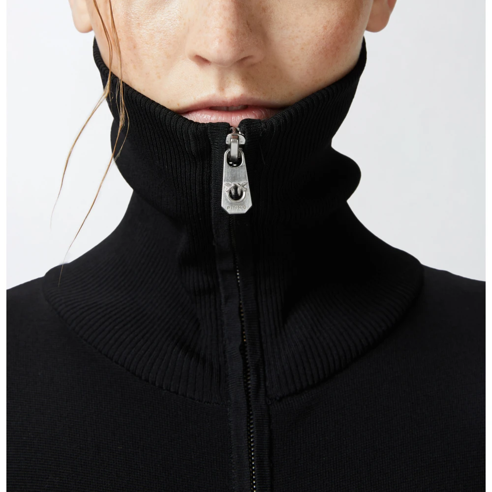 pinko Elegante Jurk Levulosio Model Black Dames