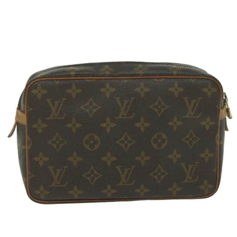Louis Vuitton Vintage Pre-owned Canvas clutches Brown Dames