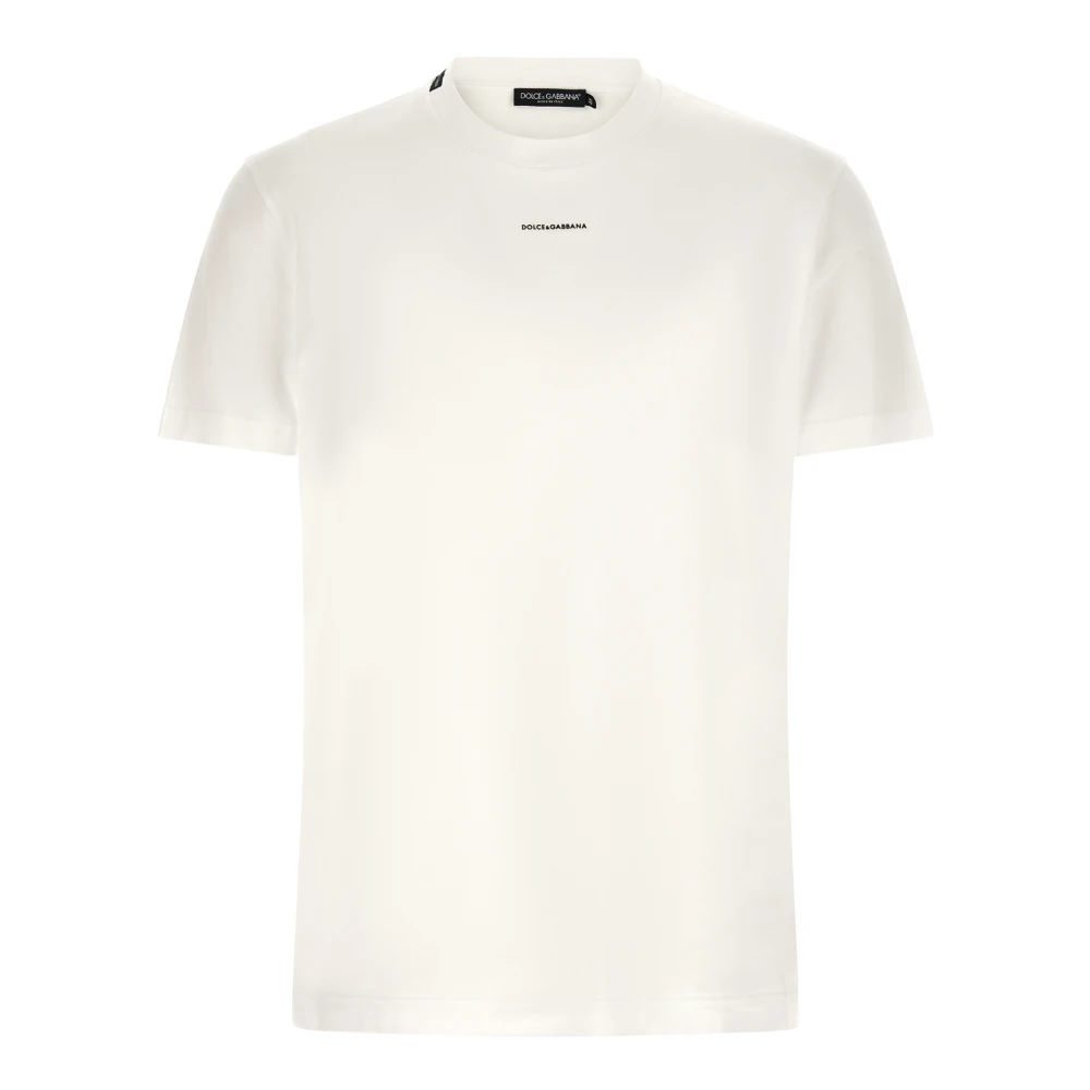 Dolce & Gabbana Men's White Cotton Jersey T-Shirt - T-Shirts - L - Tops