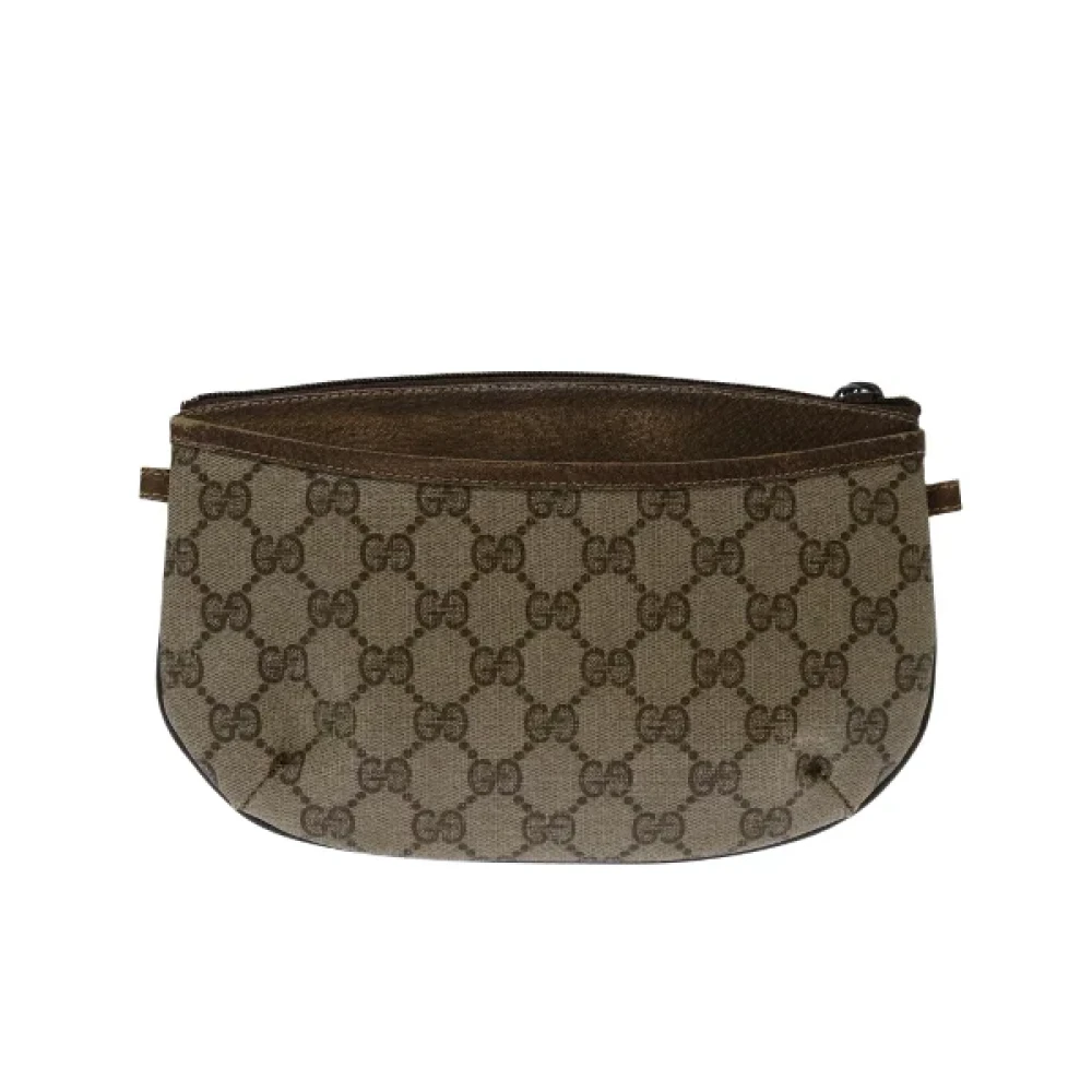 Gucci Vintage Pre-owned Canvas gucci-bags Beige Dames