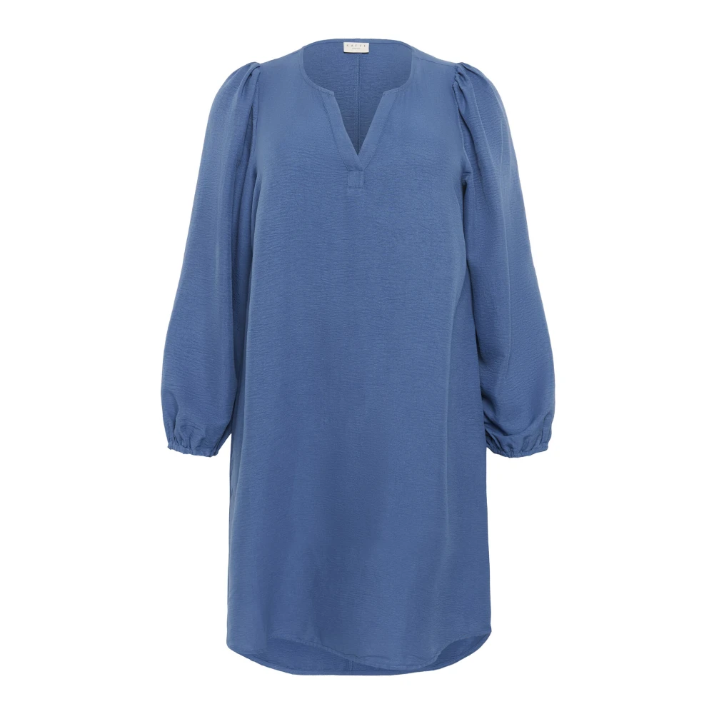 Kaffe Curve Eenvoudige Blauwe Jurk Blue Dames