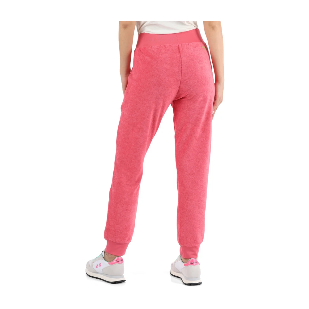 aeronautica militare Sportieve sweatpants met logoprint Pink Dames