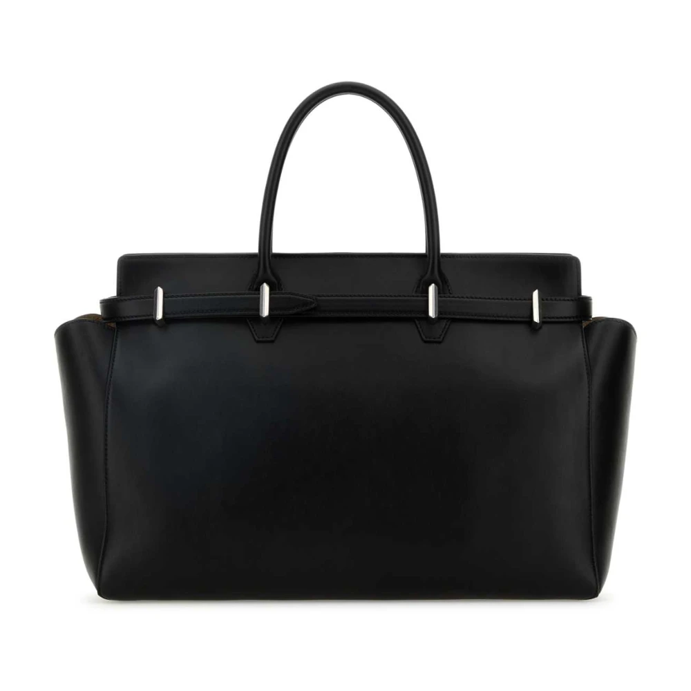 Jimmy Choo Diamantgeriemde leren boodschappentas Black Dames
