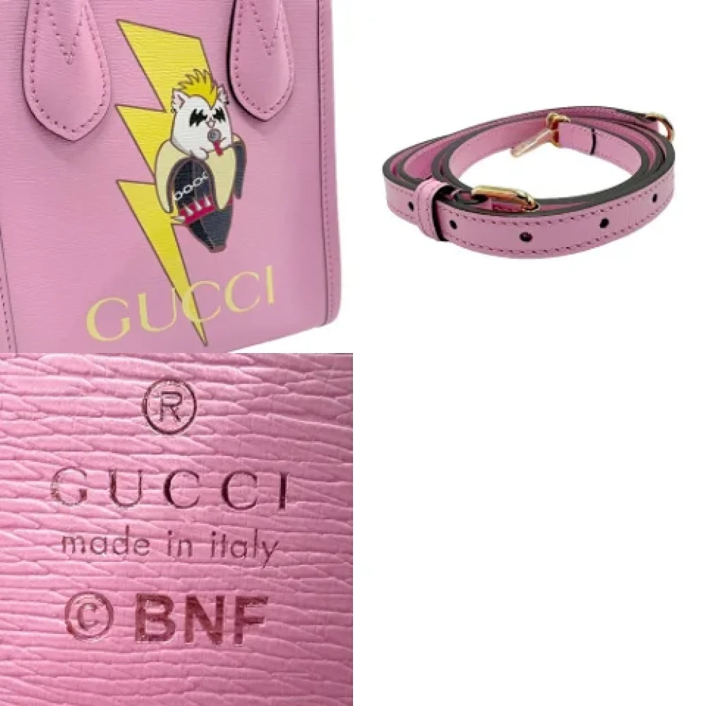 Gucci Vintage Pre-owned Leather handbags Pink Dames