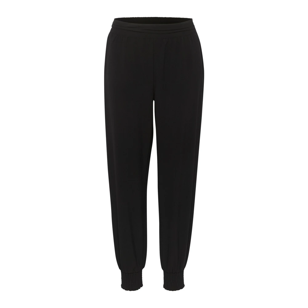 Cream Relaxed Fit Harem Pant Sweatpants Pitch Black Dames