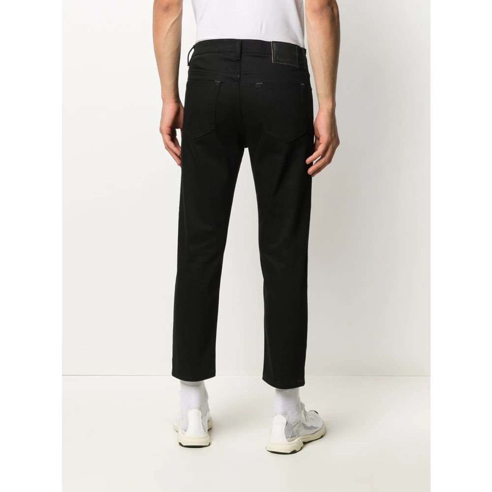Acne Studios Zwarte Katoenen Straight Cut Jeans Black Heren