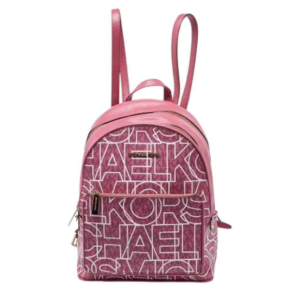 Michael Kors Pre-owned Coated canvas backpacks Pink Dames
