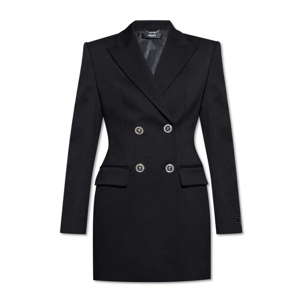 Versace Jurk met uitsnijding aan de achterkant Black Dames