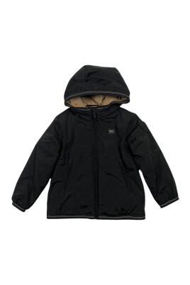 veste-enfant-noire-a-capuche-en-fourrure