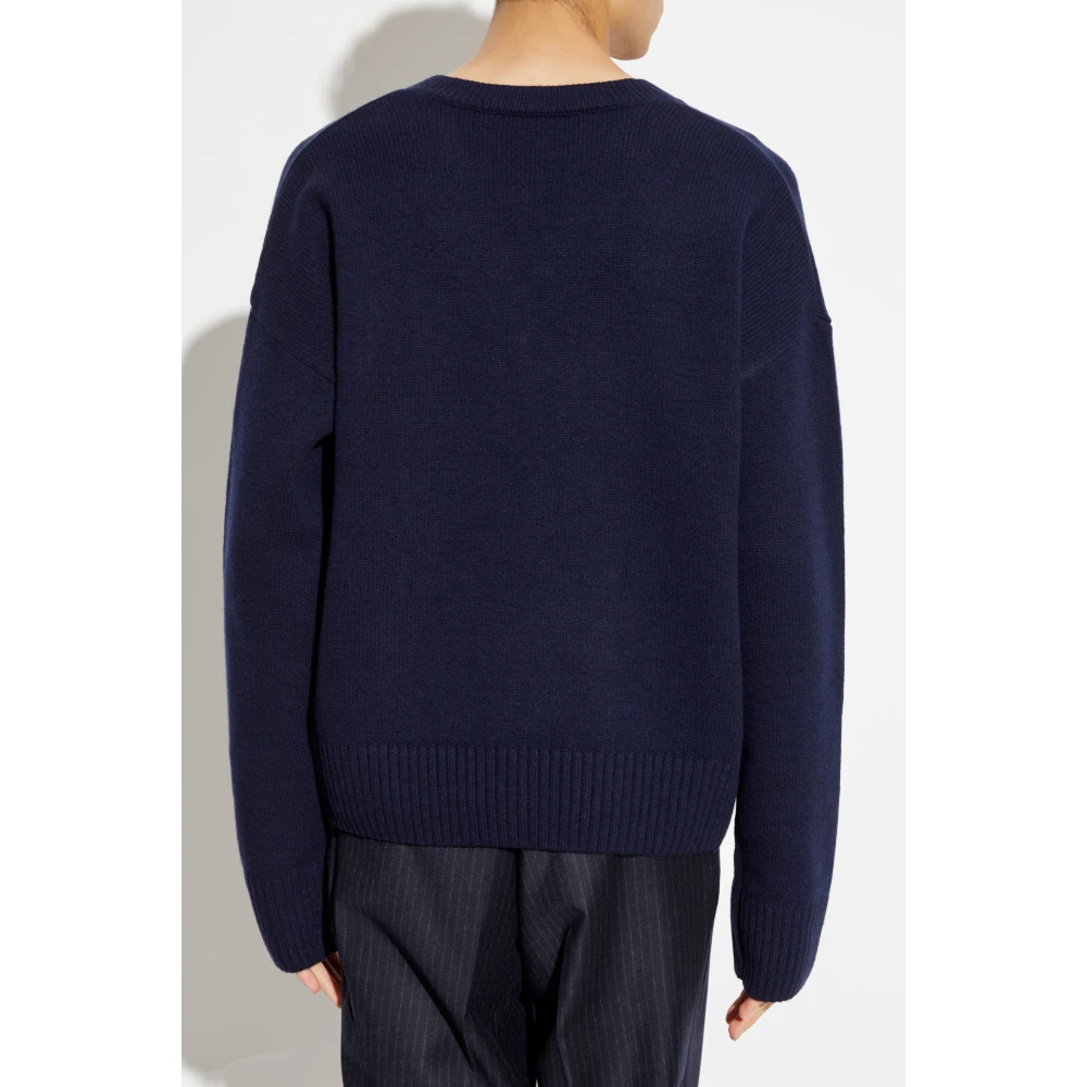 Ami Paris Wollen trui Blue Heren
