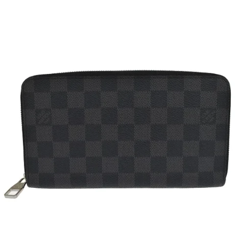 Louis Vuitton Vintage Pre-owned Canvas wallets Black Heren