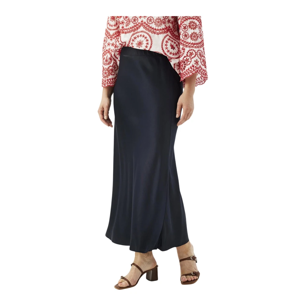 IN Front Elegante Esmeralda Rok Navy Blue Dames