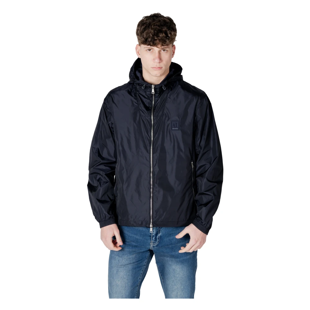 Armani Exchange Box Logo Jas Blue Heren