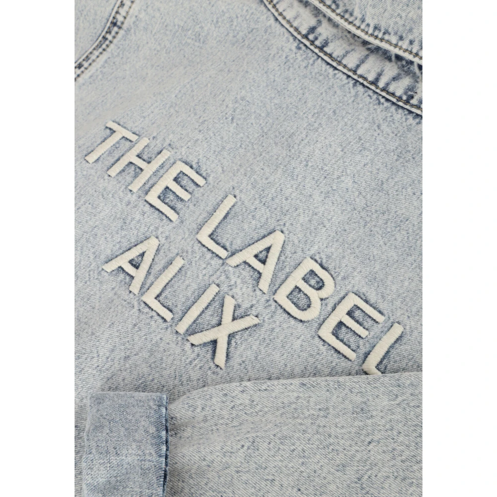 Alix The Label Geweven Denim Playsuit Blue Dames